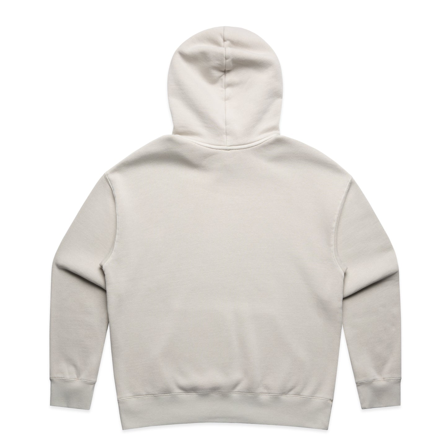 Women's Faded Bone Monochrome Embroidered Hoodie | Relaxed Fit, Mid-Weight Fleece by Vived-Mota Co.