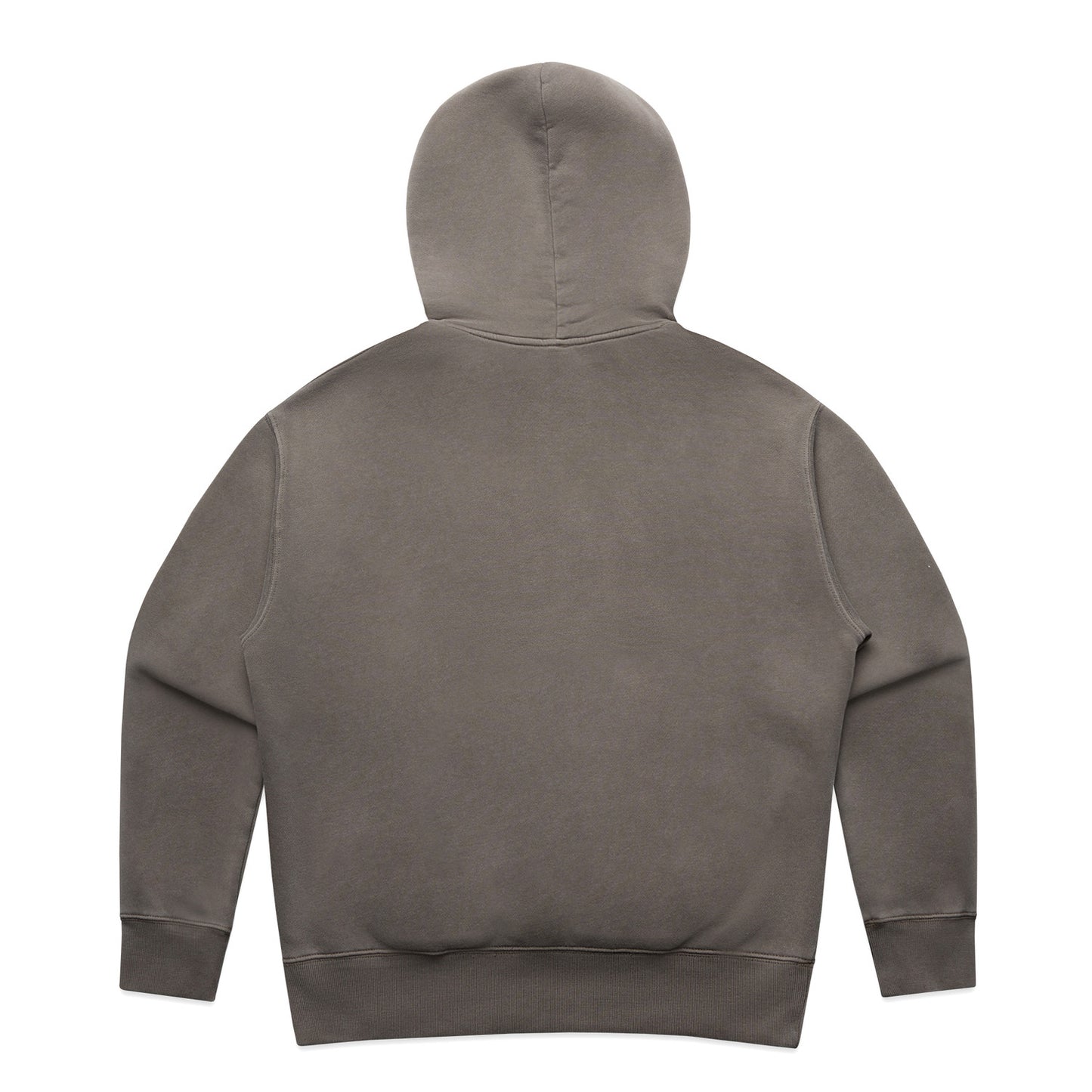 Women's Faded Grey Monochrome Embroidered Hoodie | Relaxed Fit, Mid-Weight Fleece by Vived-Mota Co.