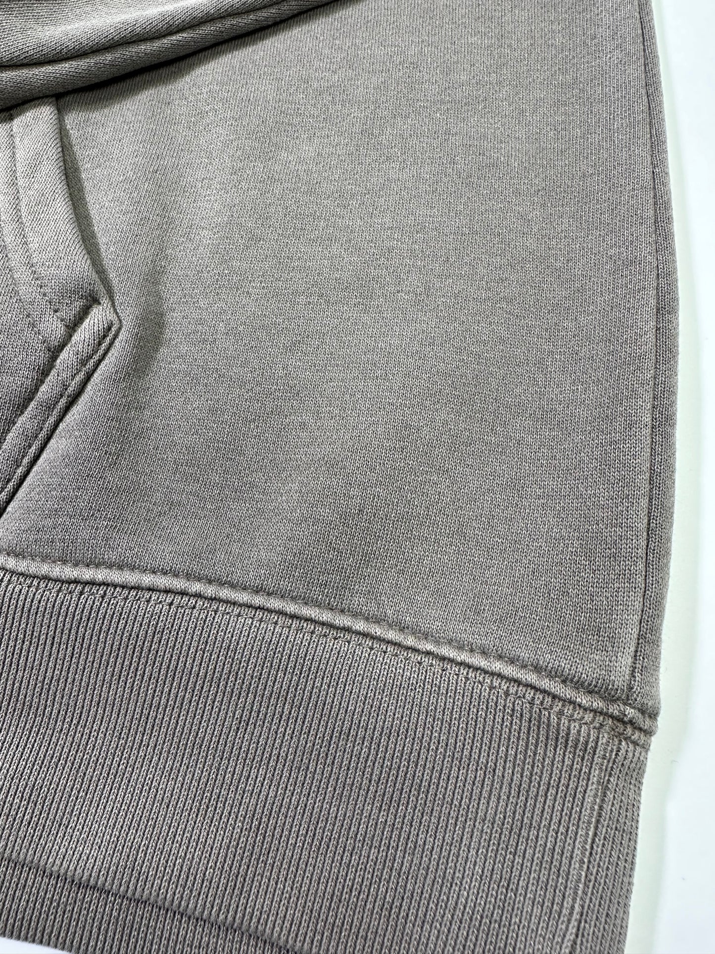 Women's Faded Grey Monochrome Embroidered Hoodie | Relaxed Fit, Mid-Weight Fleece by Vived-Mota Co.
