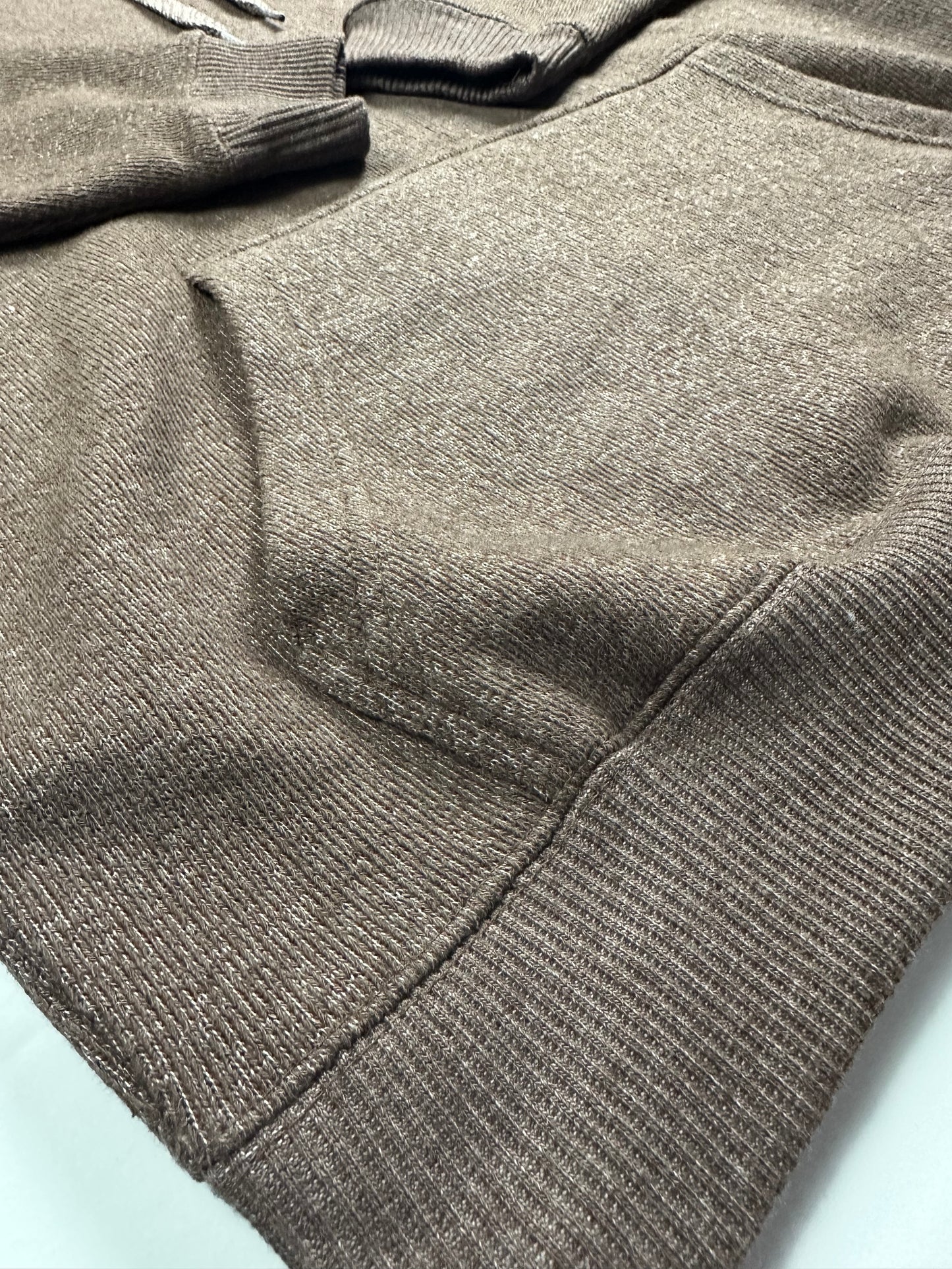 The Alpine Knit Hoodie – Brown | Unisex Plush Textured Sweatshirt