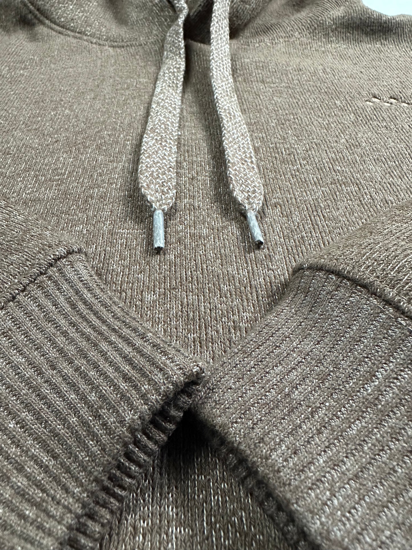 The Alpine Knit Hoodie – Brown | Unisex Plush Textured Sweatshirt