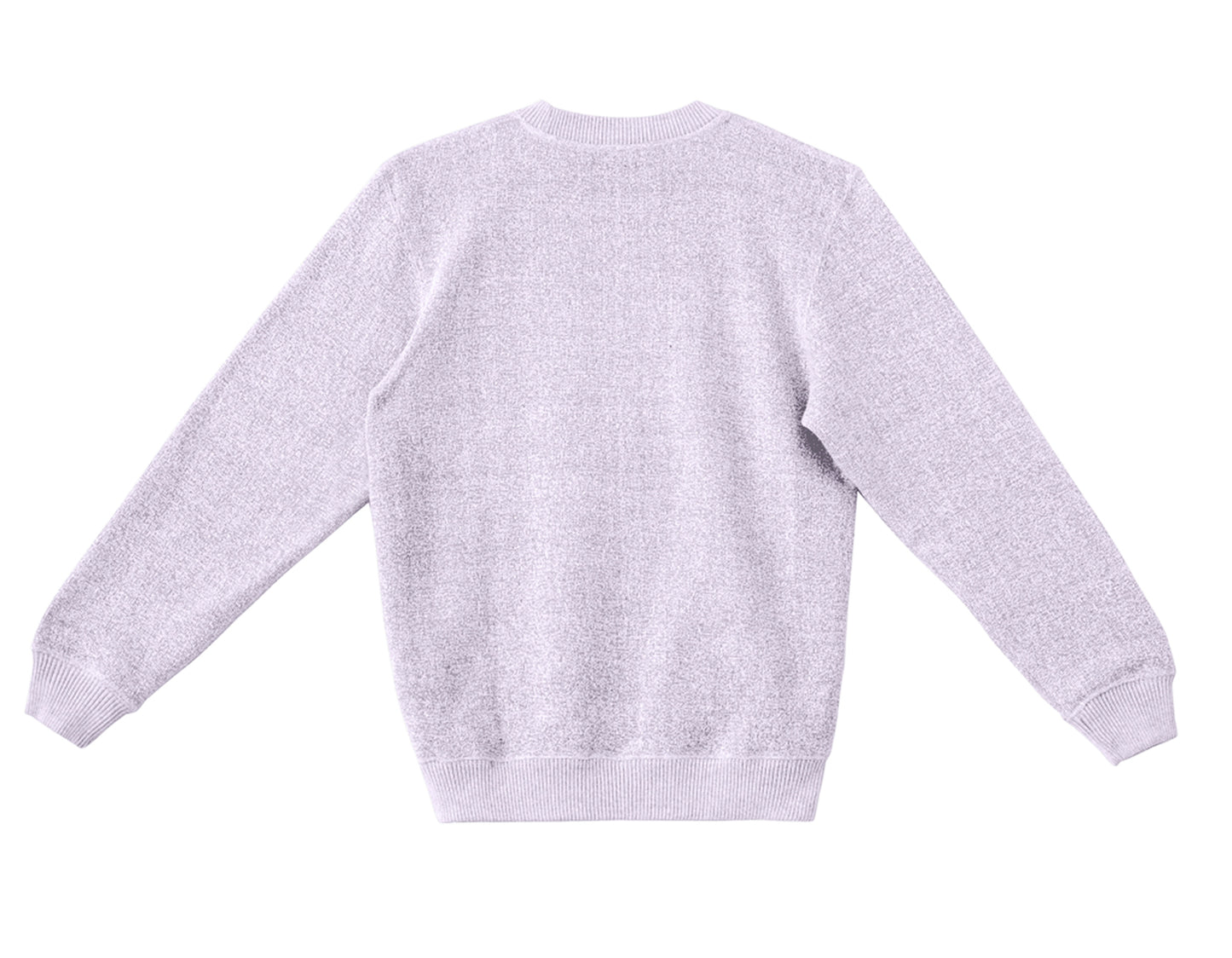 The Alpine Knit Crewneck – Frosted Purple | Unisex Plush Textured Sweatshirt
