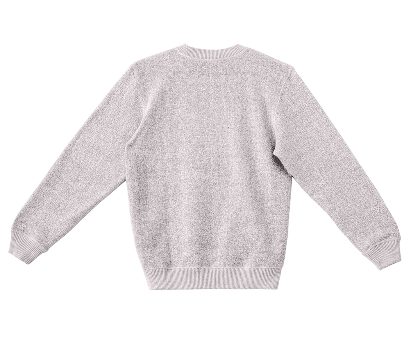 The Alpine Knit Crewneck – Speckled Stone | Unisex Plush Textured Sweatshirt