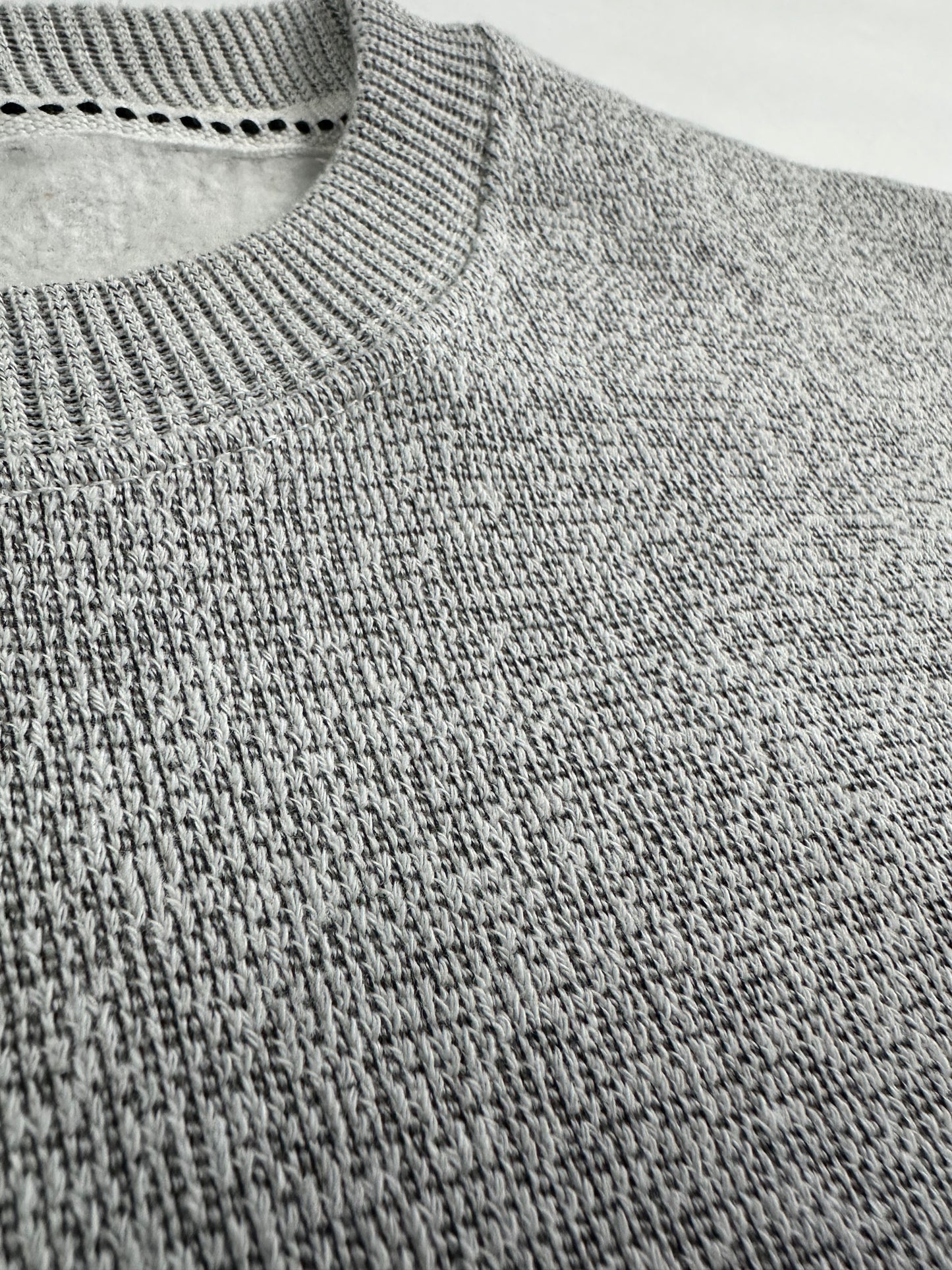 The Alpine Knit Crewneck – Speckled Stone | Unisex Plush Textured Sweatshirt