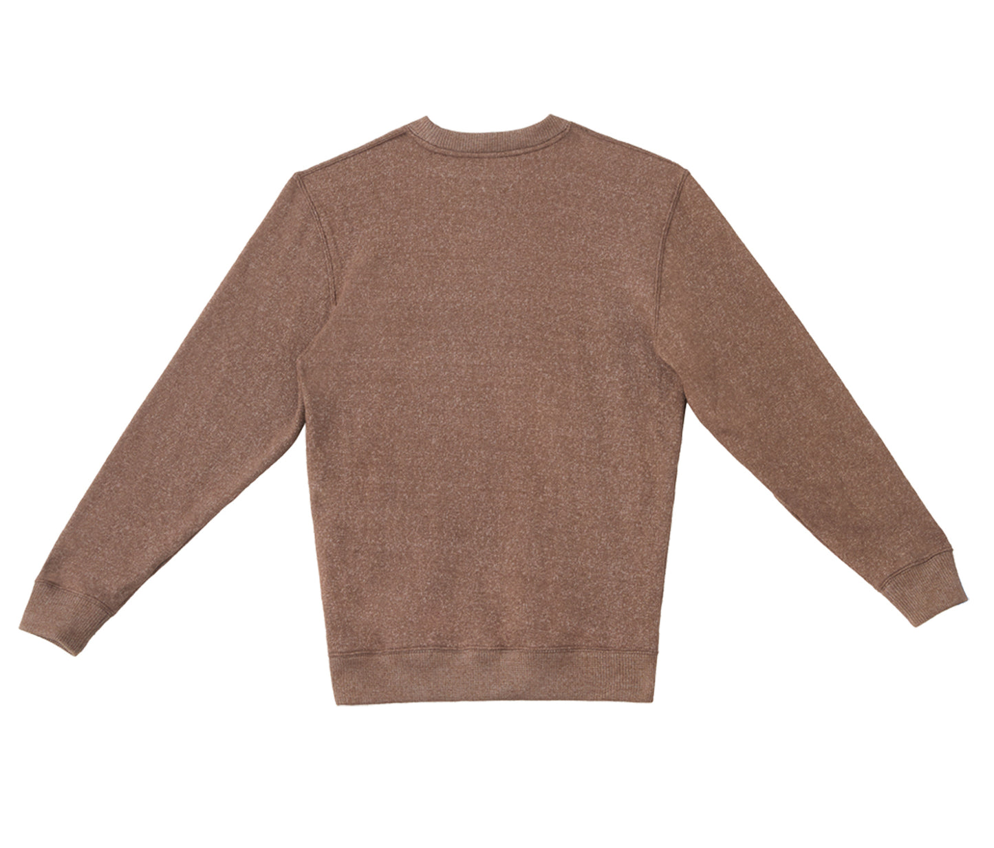 The Alpine Knit Crewneck – Brown | Unisex Plush Textured Sweatshirt