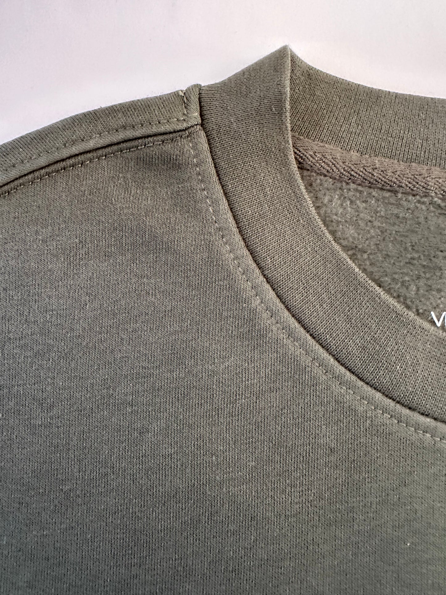 Men’s Deep Sage Crewneck Sweatshirt | Signature Suede-Touch Edition by Vived-Mota Co.