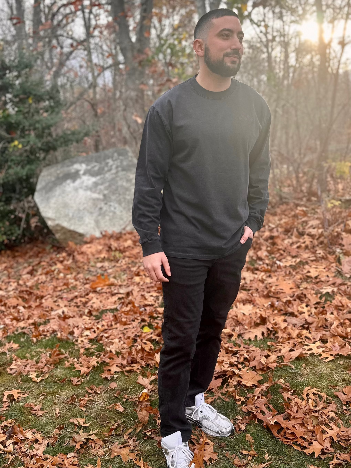 Men’s Faded Black Heavy Long Sleeve — Vived-Mota Co.