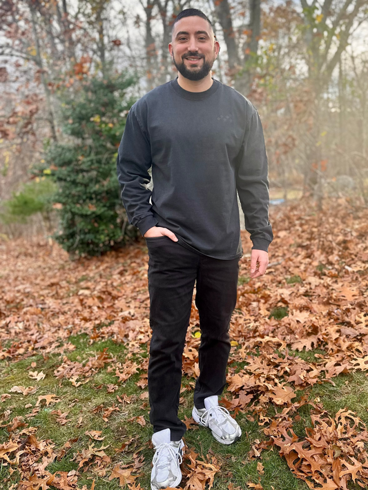 Men’s Faded Black Heavy Long Sleeve — Vived-Mota Co.