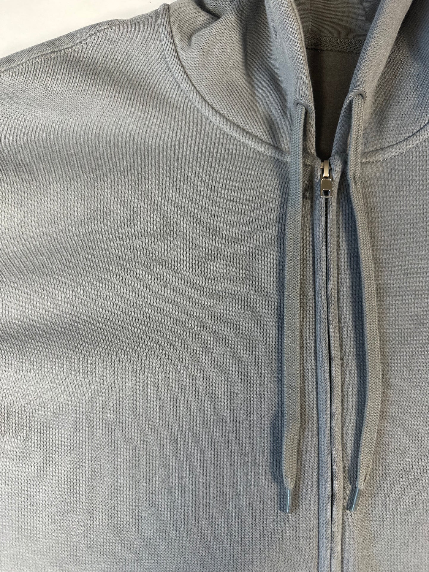 Men's Grey Full Zip Hoodie | Signature Suede-Touch Edition | Vived-Mota Co.