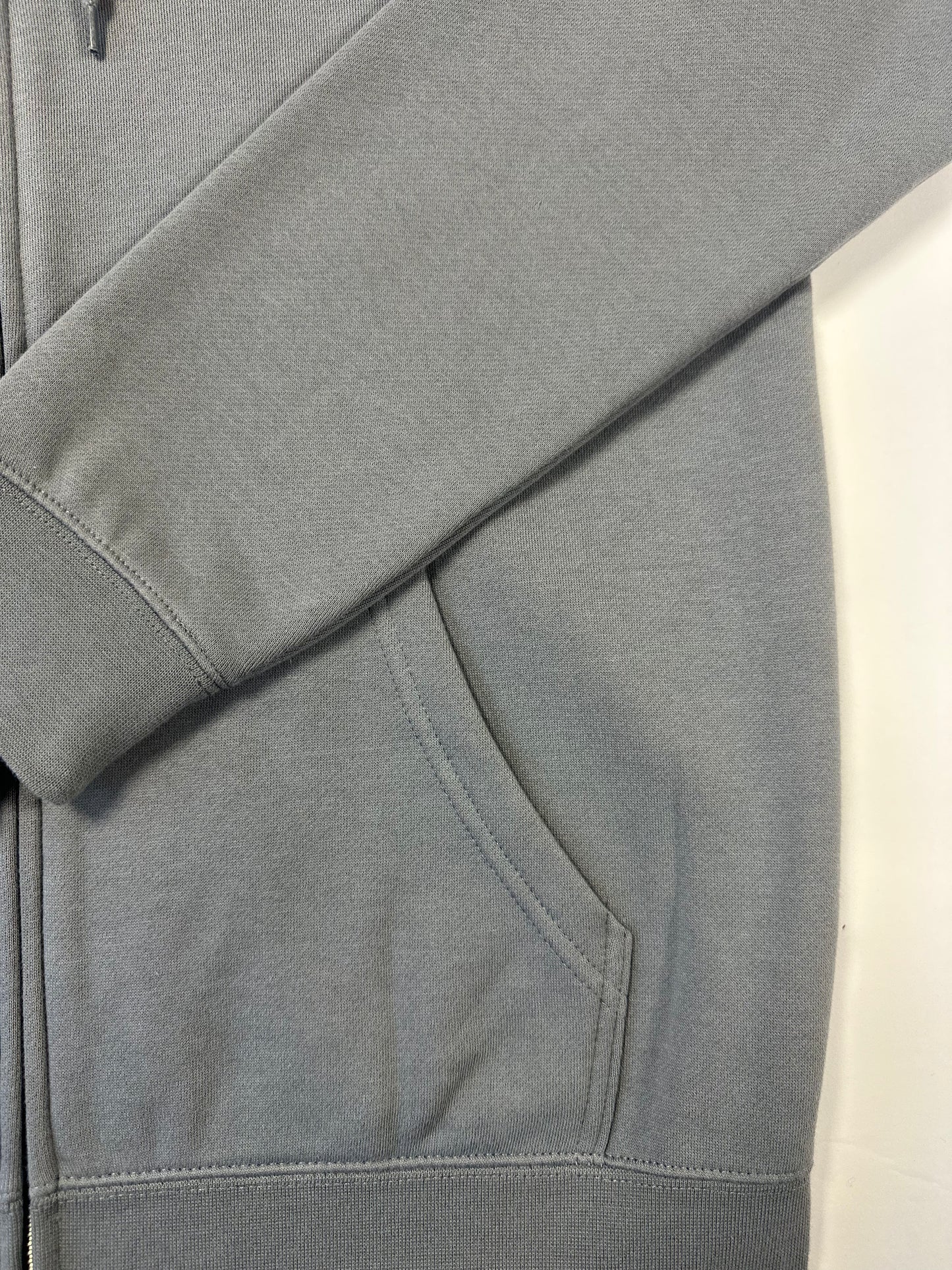 Men's Grey Full Zip Hoodie | Signature Suede-Touch Edition | Vived-Mota Co.