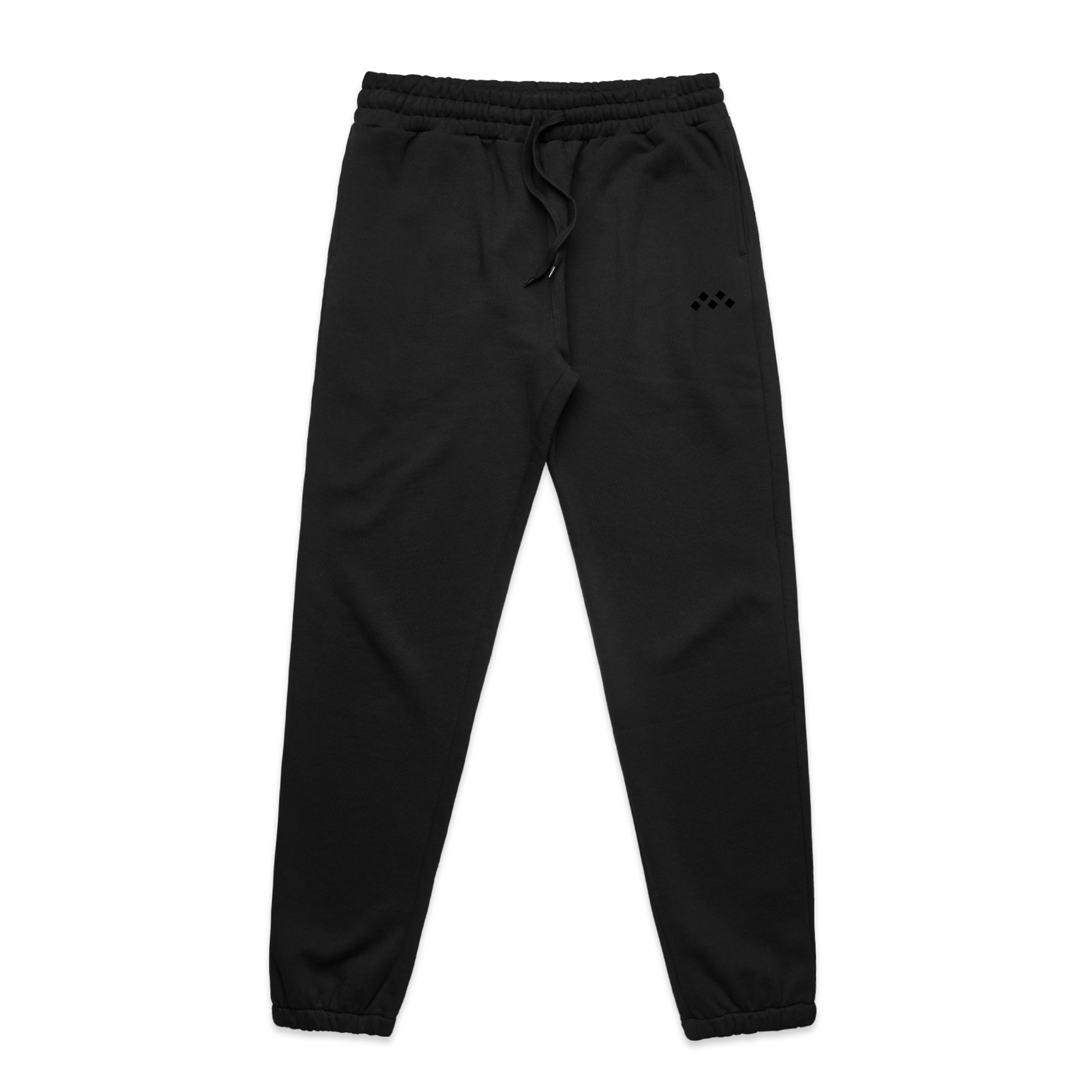 Men’s Black Signature Suede-Touch Track Pants | Vived-Mota Co.